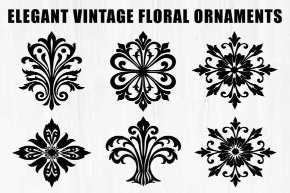 Download Laser Cut Floral Ornament Set - Ornament Collection